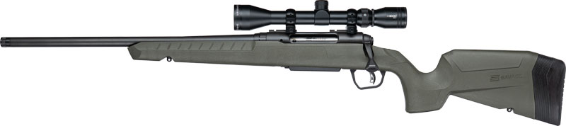SAVAGE AXIS 2 XP 7MM-08 20" LH THREADED W/3-9X40 BLACK/GREEN - for sale