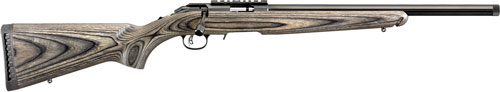 RUGER AMERICAN 22LR 10-SHOT 18" HVY BBL THREADED BLK LAMIN - for sale