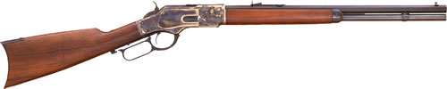 CIMARRON 1873 SHORT RIFLE 44/40 20"OCTAGON CC/BLUED WAL - for sale